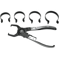 Piston Ring Compressor Set — 47.6 mm–73 mm (1-7/8"–2-7/8"), Set of 4, Black