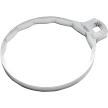 Slim Oil Filter Wrench — 14-flute, Silver