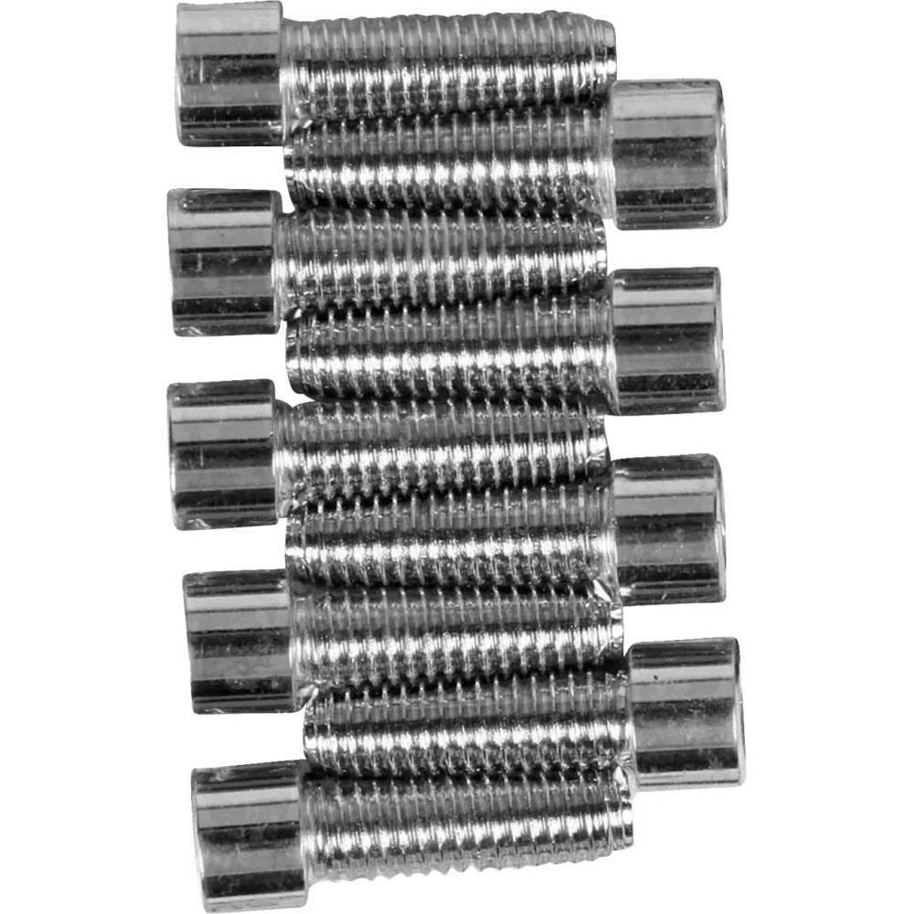 Kicker Cover Bolt Set — Chrome, Silver
