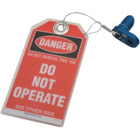 Mighty Bite Flywheel Lock — Milwaukee Eight™ fit, blue