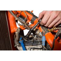 Stepped Swivel Socket Extension — 76.2 mm (3"), Chrome, Spark plug