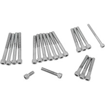 Cam/Primary Cover Bolt Set — Cam cover, primary cover, chrome