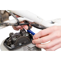 Tappet Adjuster Tool — 3 mm square, 10 mm hex, Black, Blue