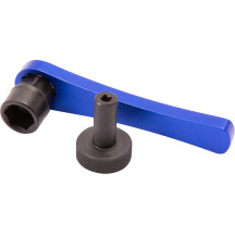 Tappet Adjuster Tool — 3 mm square, 10 mm hex, Black, Blue