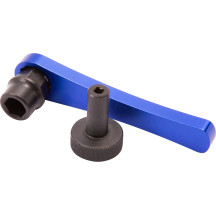 Tappet Adjuster Tool — 3 mm square, 8 mm hex, Black/Blue