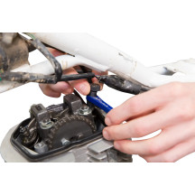 Tappet Adjuster Tool — 3 mm square, 8 mm hex, Black/Blue