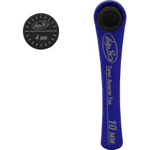 Tappet Adjuster Tool — 4 mm square attachment, 10 mm hex, Black/Blue