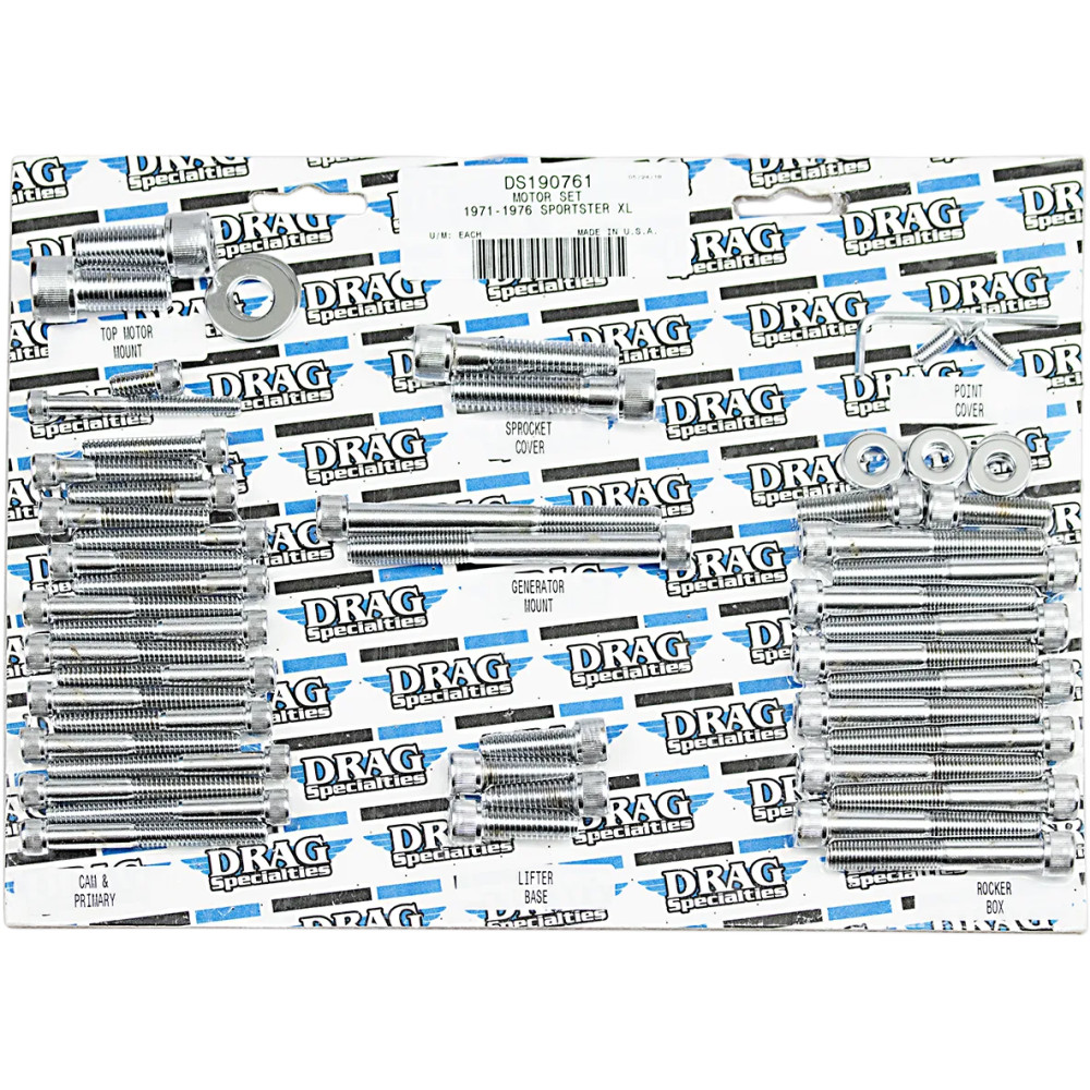 Motor Bolt Set — Chrome