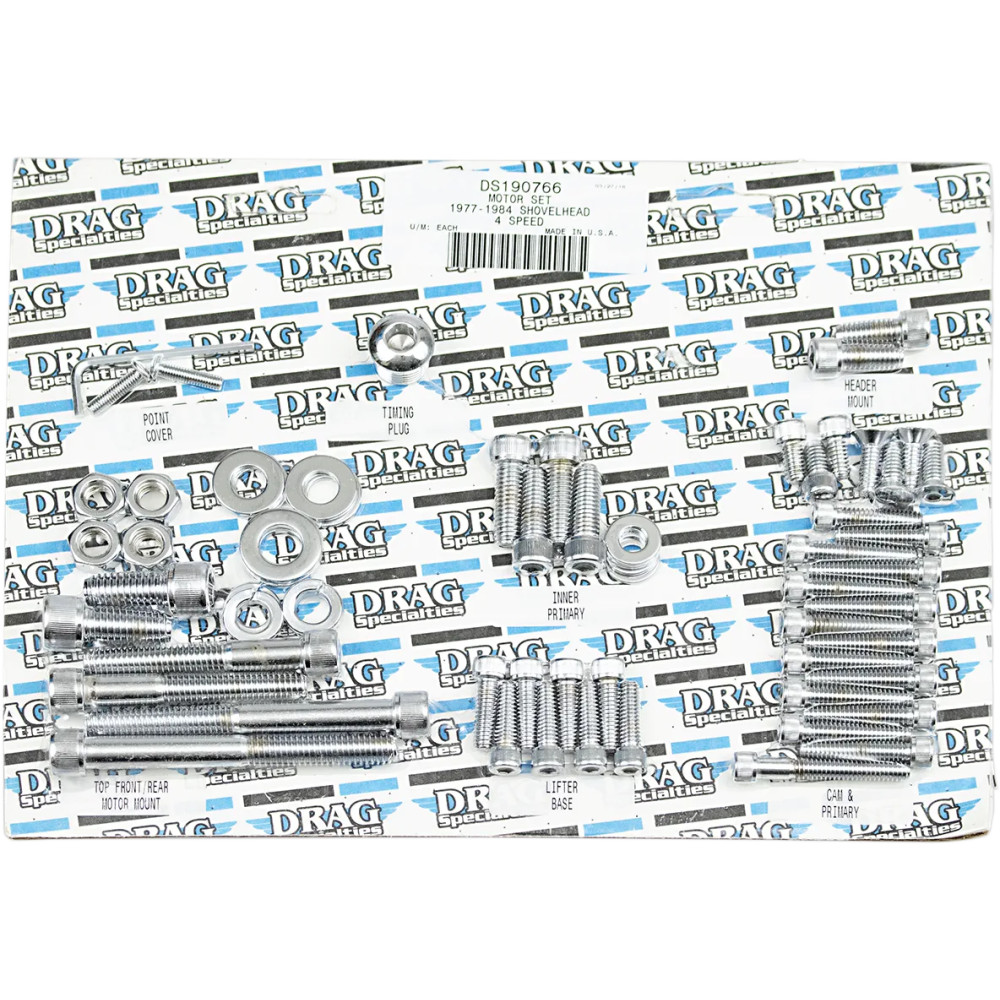 Motor Bolt Set — Chrome