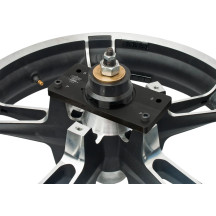 Late Model Wheel Bearing Puller/Hub Protector Support Plate — Black