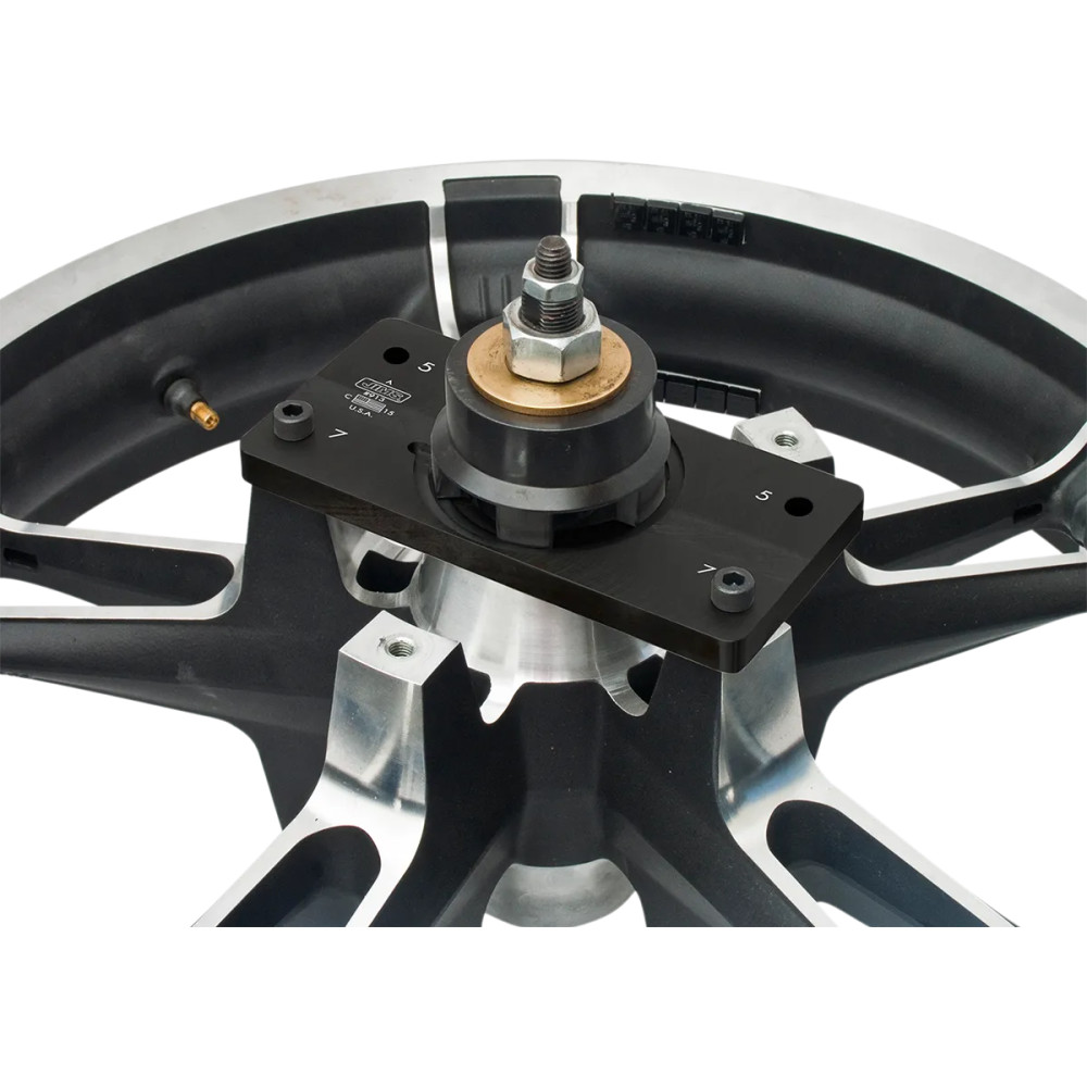 Late Model Wheel Bearing Puller/Hub Protector Support Plate — Black