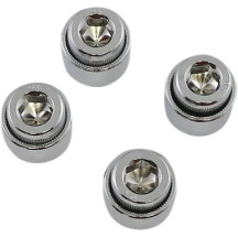 Socket-Head Rocker Arm Shaft End Plug — Chrome, 4 Pack