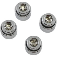Socket-Head Rocker Arm Shaft End Plug — Chrome, 4 Pack
