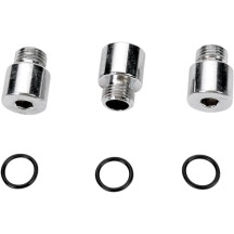 Oil Pump Socket-Head Plug Set — Chrome, Silver, Set