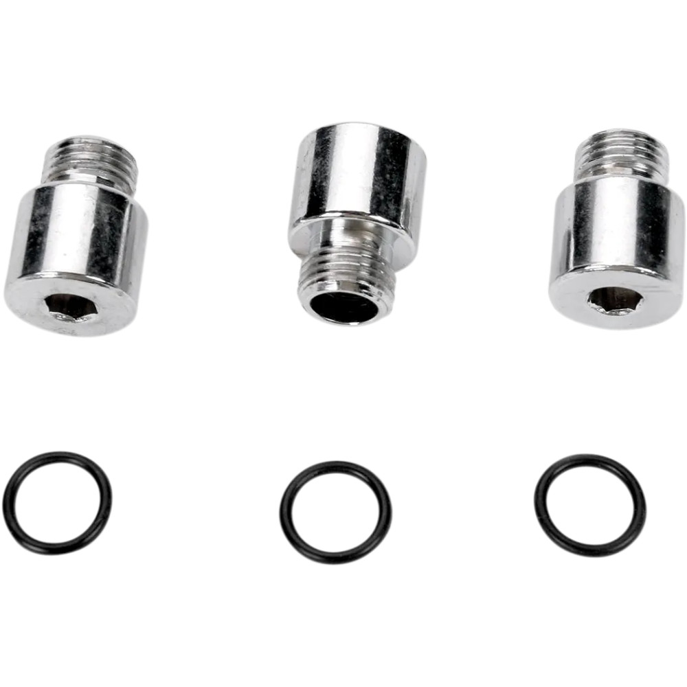Oil Pump Socket-Head Plug Set — Chrome, Silver, Set