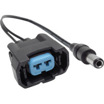 Fuel Injector Cleaner Pigtail — fits HON-F2 injectors, black