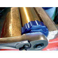 Fork Cap Tool for KYB — 49 mm, 1/2" square drive, Blue anodized