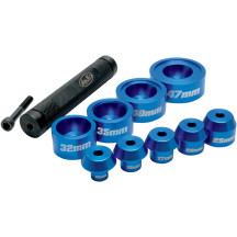 Bearing Driver Set — 12–25 mm ID, 32–47 mm OD, Blue anodized