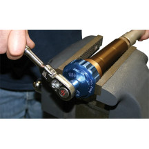 Fork Cap Tool for Showa — 50 mm fork cap, 1/2" square drive, Blue anodized