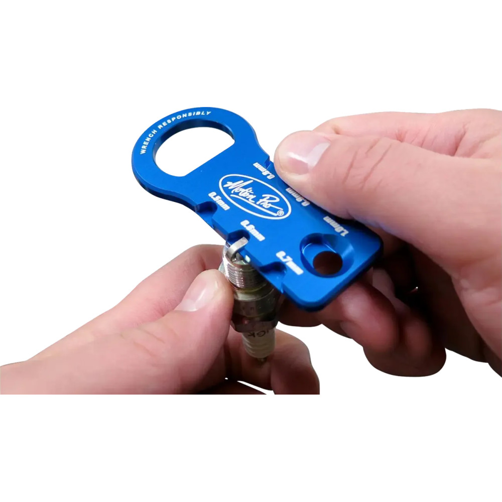 Spark Plug Gap Tool — 0.5–1.0 mm gauges, Blue anodized