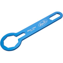 Fork Cap Wrench — 50 mm fork cap, 14 mm slot, blue anodized