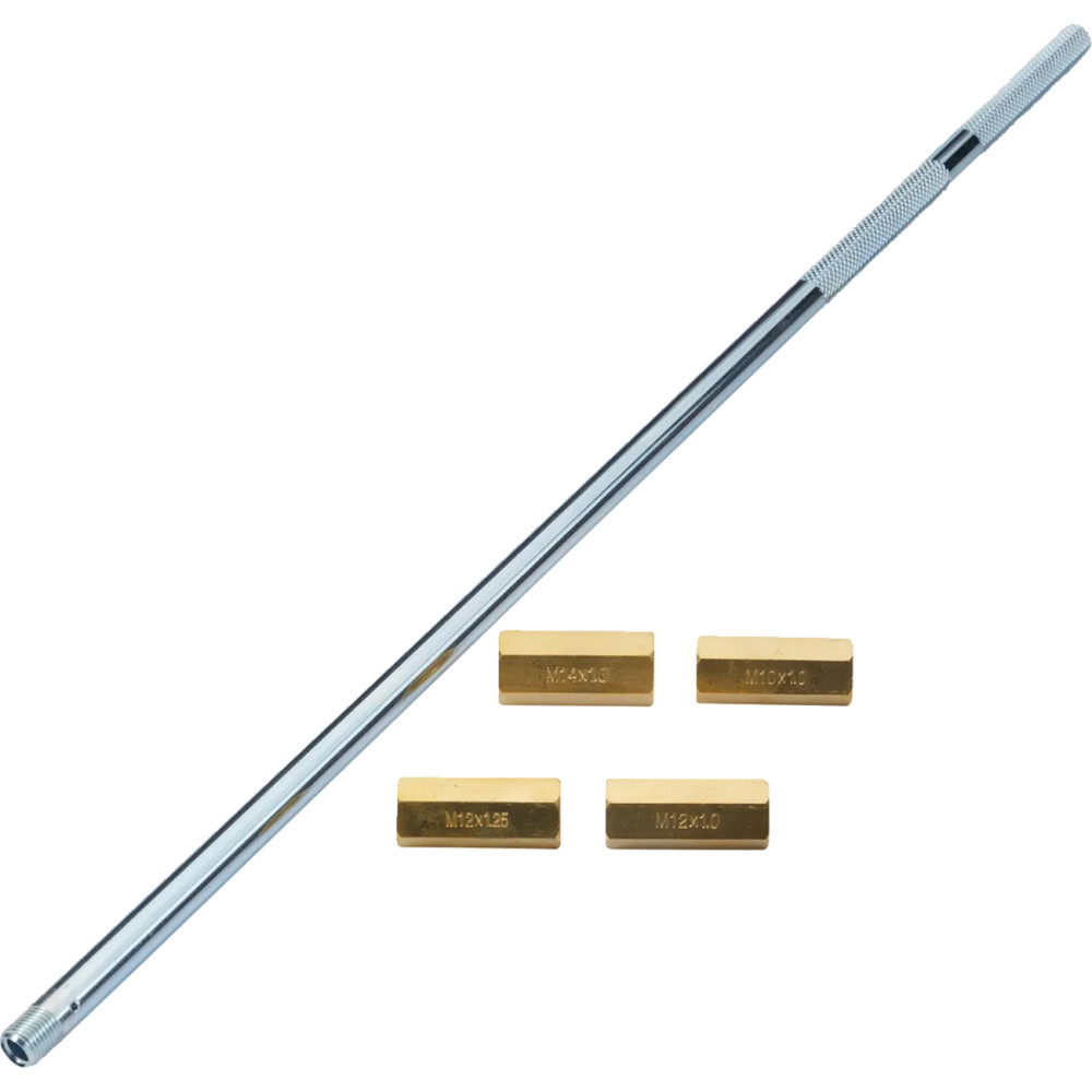 Fork Damping Rod Holder with Hex Adaptors — Silver