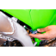 ShockSetter — 14 mm, Blue, Rear shock