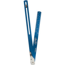 Folding Sag Scale II — 28-3/8" extended, 15-3/4" folded, Blue anodized