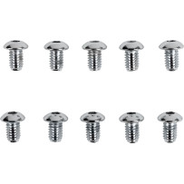 Tornillos de cabeza botón de repuesto — 5/16"-18, paquete de 10, plateado