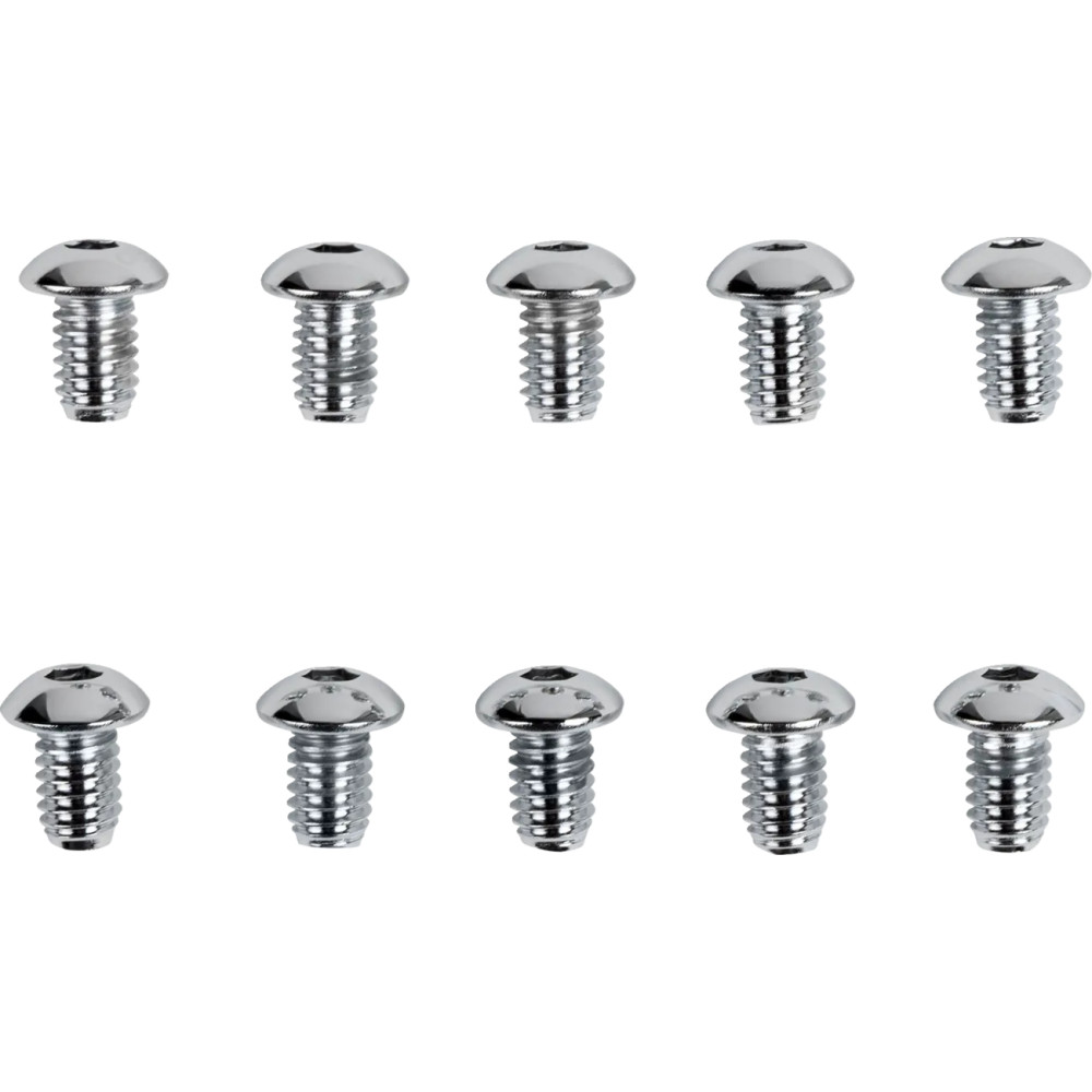 Tornillos de cabeza botón de repuesto — 5/16"-18, paquete de 10, plateado