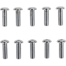 Pernos de cabeza botón de repuesto — 5/16"-18, paquete de 10, cromo