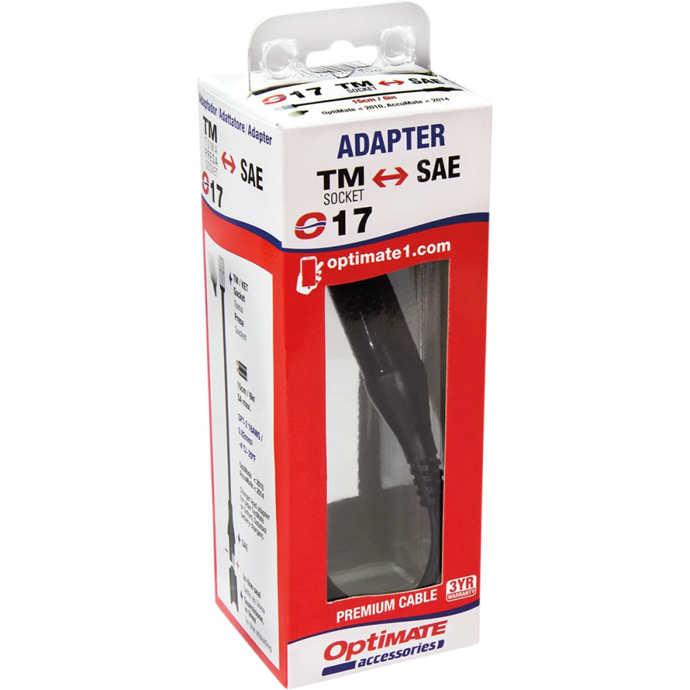 OptiMate™ Charger Cable Adapter — 15 cm (6"), 12 V, KET to SAE