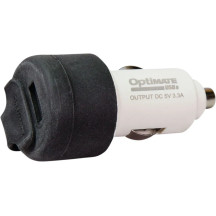 OptiMate™ Cargador rápido Dual USB — 12 V, 2.1 A, Negro, Blanco