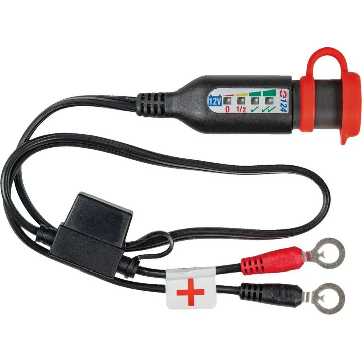 OptiMate™ Permanent Power Lead with Battery/Charge Status — 610 mm (24"), SAE plug, fused, 12 V