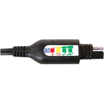 OptiMate™ Cable de alimentación permanente con indicador de batería/carga — 12V, 610 mm (24 in), enchufe SAE, negro