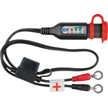 OptiMate™ Cable de alimentación permanente con indicador de batería/carga — 12V, 610 mm (24 in), enchufe SAE, negro
