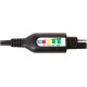 OptiMate™ Permanent Power Lead with Battery/Charge Status — 610 mm (24"), SAE plug, fused, 12 V