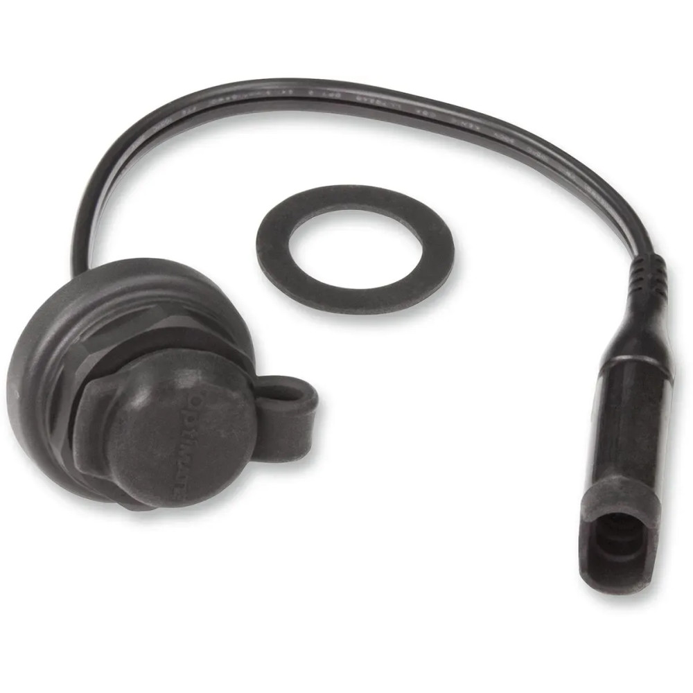 OptiMate™ SAE Panel Mount Socket — 30 cm (12") cable, 12 V, black