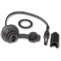 OptiMate™ SAE Panel Mount Socket — 30 cm (12") cable, 12 V, black