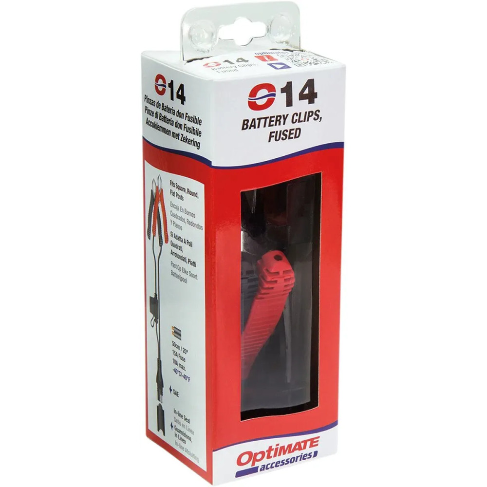 Pinzas de batería OptiMate™ — 12 V, 10 A, 50 cm de cable