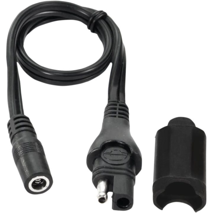 OptiMate™ SAE to DC 2.5 mm Adapter — SAE plug, 2.5 mm socket, Black