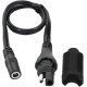OptiMate™ SAE to DC 2.5 mm Adapter — SAE plug, 2.5 mm socket, Black