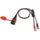 OptiMate™ Eyelet SAE Battery Connection Leads — 12V, 5/16" eyelet, black