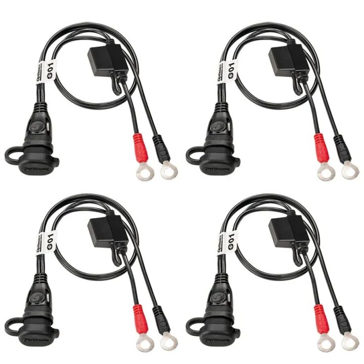 OptiMate™ Battery Lead with Ring Terminal — 508 mm (20"), 12V, 1/4" ring terminal, 15A fuse