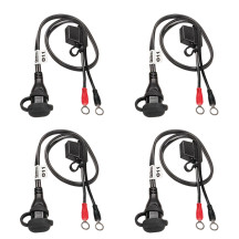 OptiMate™ Eyelet SAE Battery Connection Leads — 12V, 5/16" terminal eyelet, 4-pack