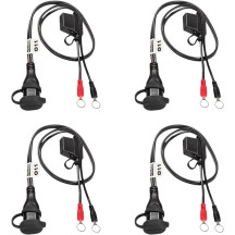 OptiMate™ Eyelet SAE Battery Connection Leads — 12V, 5/16" terminal eyelet, 4-pack