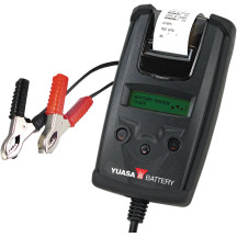 Digital Battery Tester with Printer — 12 V, 2.3–32 Ah, Black
