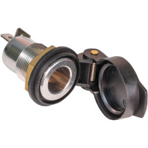 Toma DIN OptiMate™ para montaje en panel — 12 V, negro