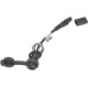 OptiMate™ SAE Panel Mount Socket — 12 V, 152 mm cable, Black, Triumph/Ducati/BMW