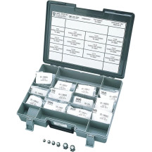 Juego de tuercas tipo acorn — SAE, kit, cromo, plateado